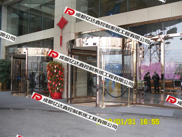 成都明宇尚雅饭店旋转门项目